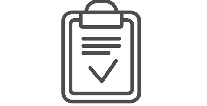 clipboard with checkbox