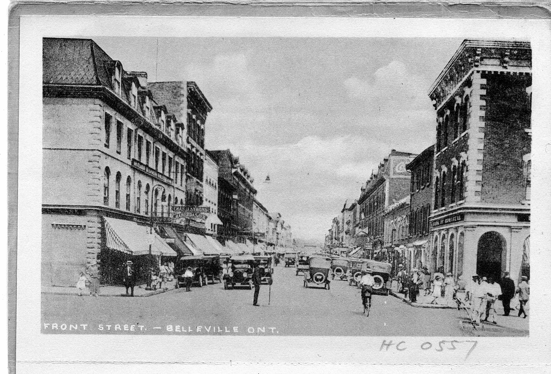 Historical photo of Front Street in Downtown Belleville 