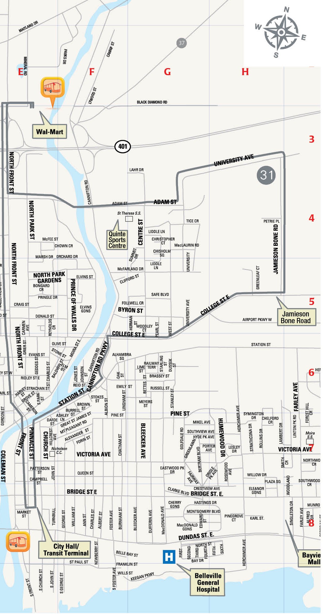 Route 31 Map
