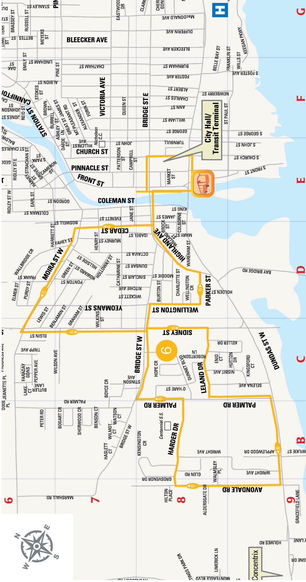 Route 6 Map